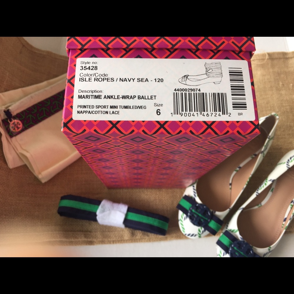 Tory Burch isle ropes shoes.        Nwt - Picture 5 of 7